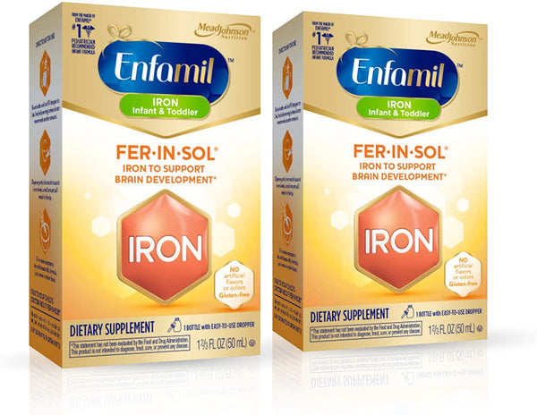 Enfamil Fer-In-Sol Drops 50 mL ( Pack of 2)