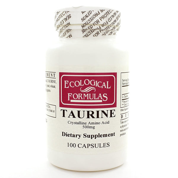 Taurine 100 Capsules - 3 Pack - Ecological Formulas/Cardiovascular Research