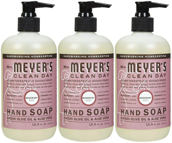 Mrs. Meyer's Clean Day Liquid Hand Soap, Rosemary, 3pk, 12.5 oz