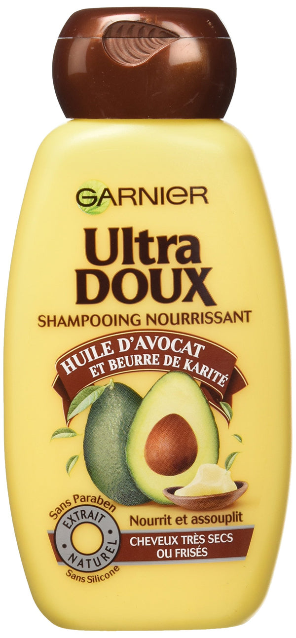 Garnier Ultra Soft Shampoo for Very Dry/Frizzy Hair with Avocado Oil/Shea Butter 250 ml