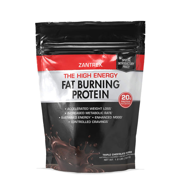 Zantrex High Energy Fat Burning Protein Tasty Shake™, Triple Chocolate Fudge, 22 Ounces