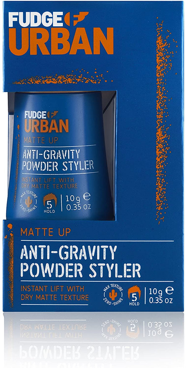 Fudge Urban Texturising Hair Styling Powder, Anti-Gravity Powder Styler, Matte Look Volumising Powder for Invisible Texture and Volume,10 g