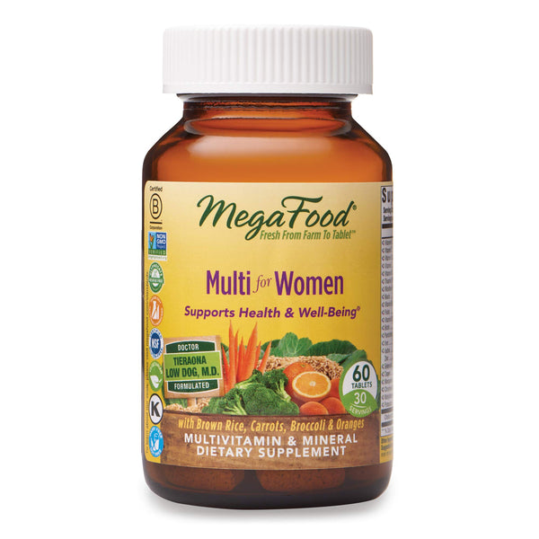 MegaFood - Multi for Women, A Balanced Whole Food Multivitamin, 60 Tablets