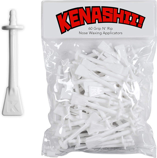Nose Wax Applicator Sticks by Kenashii. 60 Waxing Sticks. Keep Your Nose Clean for Over Two Years. Wax that Nose Beard.