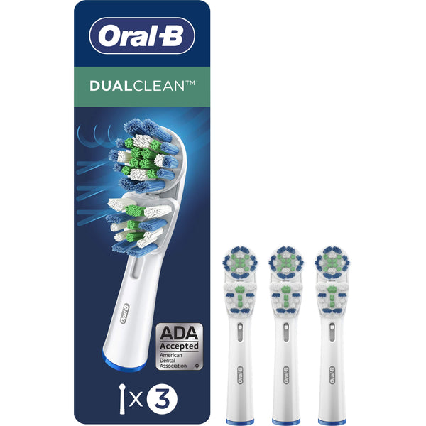 Oral-B Dual Clean Replacement Electric Toothbrush Replacement Brush Heads, 3ct