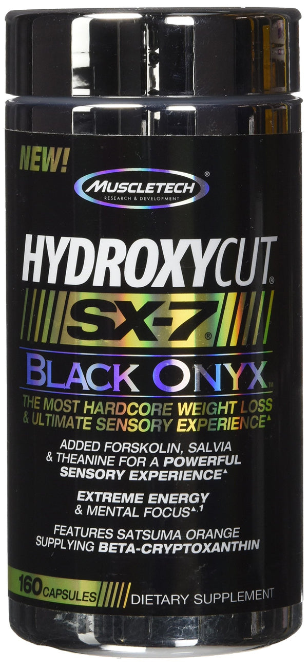 MuscleTech Hydroxycut SX 7, Black Onyx, 160 Count