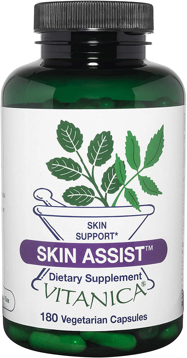 Vitanica Skin Assist, Skin Support, Vegan/Vegetarian, 180 Capsules