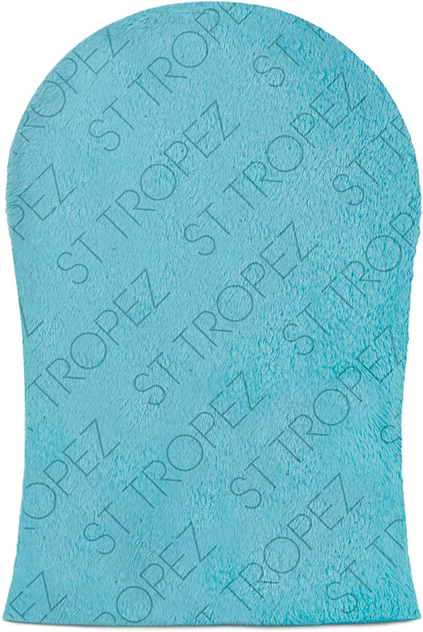 St.Tropez Velvet Luxe Self Tan Applicator Mitt, Tanning Mitt for Fake Tan, Luxurious Feel & Even Application, blue