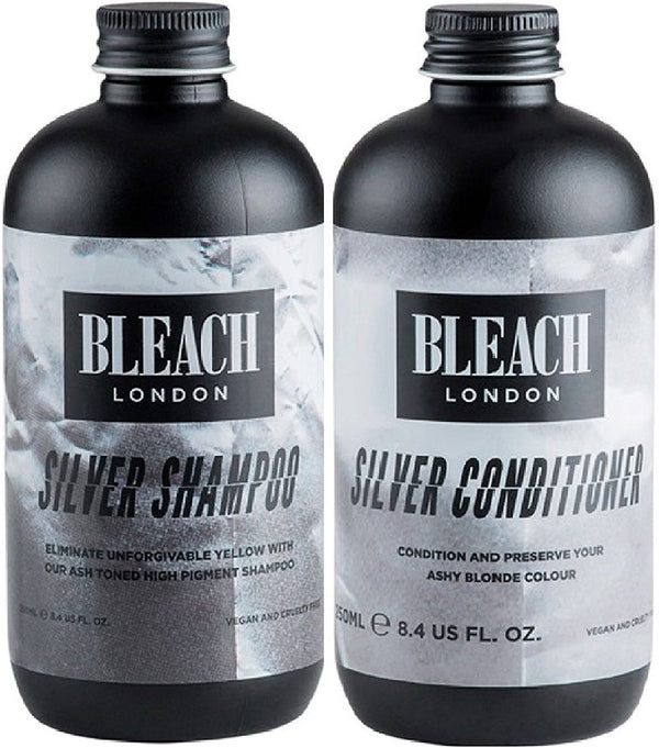 (2 PACK) Bleach London Silver Shampoo x 250ml & Bleach London Silver Conditioner x 250ml