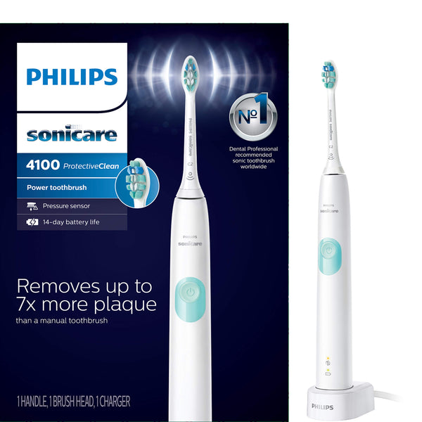Philips Sonicare HX6817/01 ProtectiveClean 4100 Rechargeable Electric Toothbrush, White (Packaging May Vary)