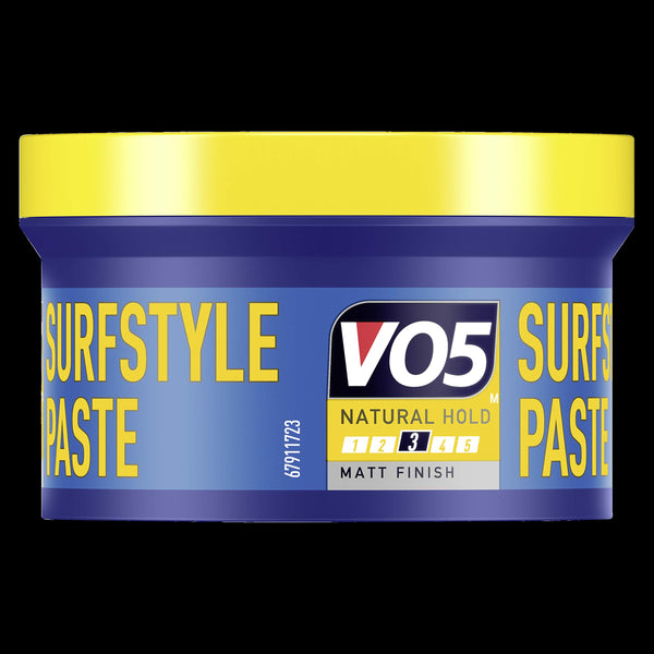 VO5 SurfStyle Natural Hold Hair Paste for a Natural and Messy Hairstyle 150 ml, (Pack of 6)