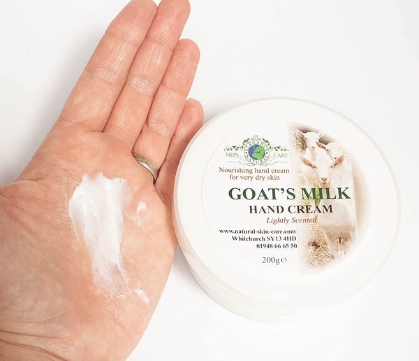 August Offer-Goat's Milk Nourishing Hand Cream 200g by Elegance Natural Skin Care. Formulated for dry, sensitive skin. MULTI AWARD WINNING.