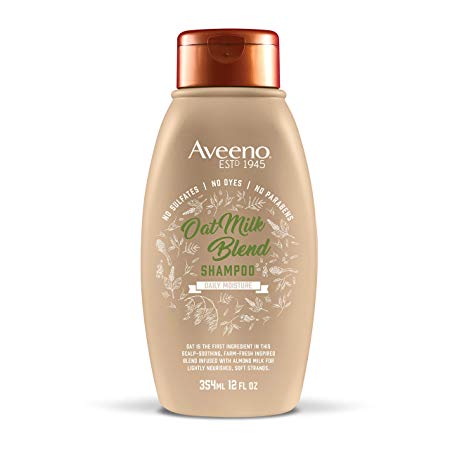 Aveeno Scalp Soothing Oat Milk Blend Shampoo for Daily Moisture and Light Nourishment 12 fl. oz