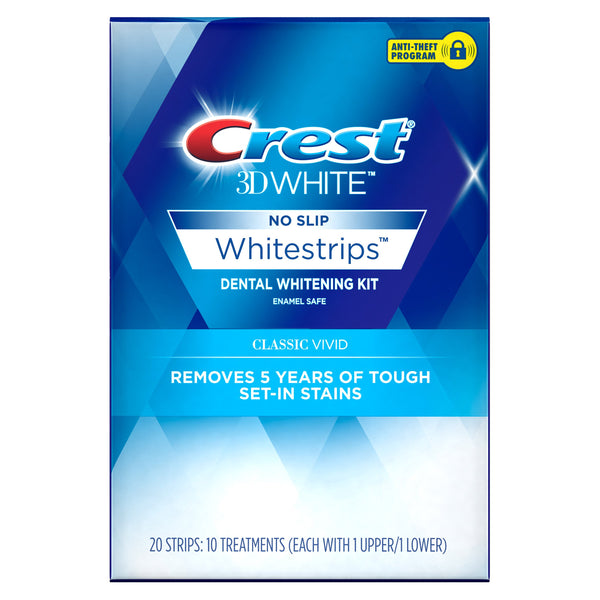 Crest 3D White Whitestrips Classic Vivid Teeth Whitening Kit ( Packaging May Vary )