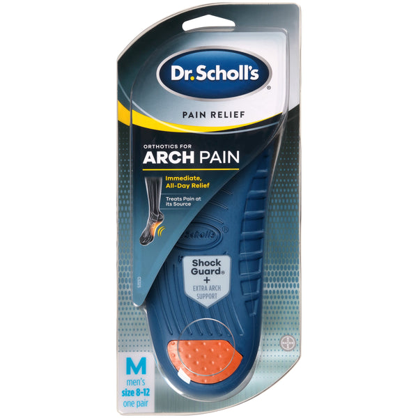 Dr. Scholl's Pain Relief Orthotics For Arch Pain For Men - 1 Pair (Size 8-12)
