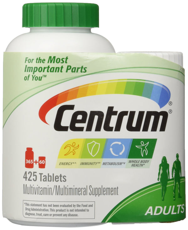 Centrum Multivitamin for Adults (425 TotalTablets with a bonus travel size bottle)