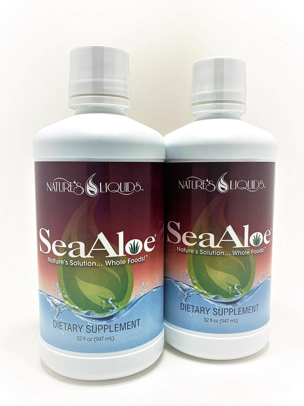 SeaAloe Liquid Whole Food 2 Bottles - 32 Ounces Each
