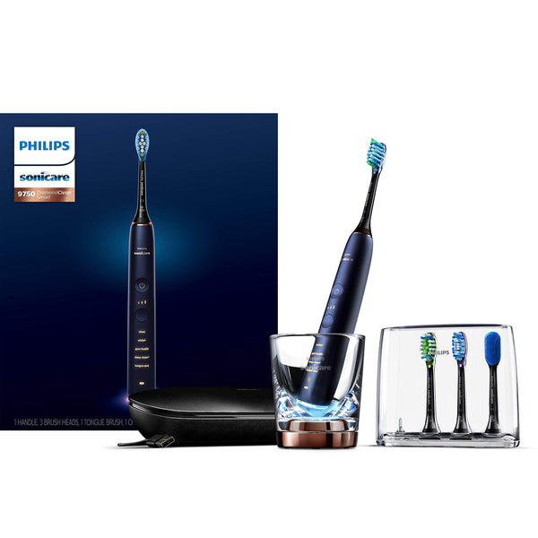 Philips Sonicare DiamondClean Smart 9750 Rechargeable Electric Toothbrush, Lunar Blue HX9954/56
