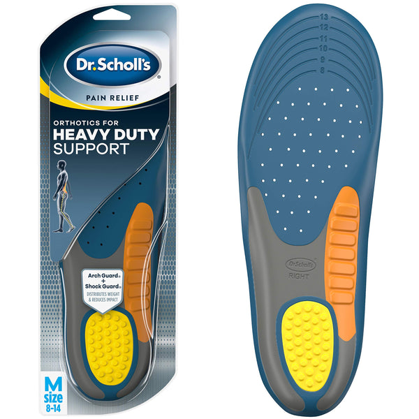 Dr. Scholl's Pain Relief Orthotics For Heavy Duty Support For Men - 1 Pair (Size 8-14)