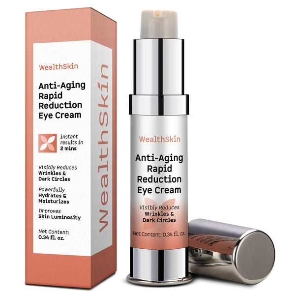 Anti-Aging Rapid Reduction Eye Cream Visibly Reduce Under- Eye Bags, Wrinkles, Dark Circles, Fine Lines & Crow's Feet Instantly 2 minutes