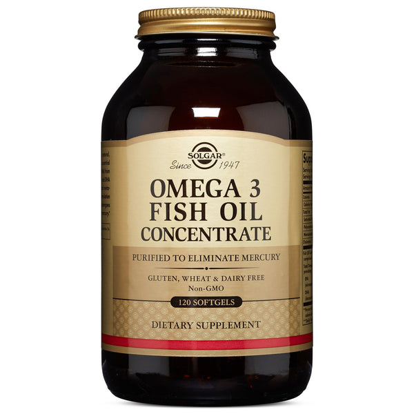 Solgar Omega-3 Fish Oil Concentrate Softgels, 120 S Gels
