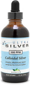 Ultra Silverýý Colloidal Silver | 500 PPM, 4 Oz (118mL) | Mineral Supplement | True Colloidal Silver - with Dropper