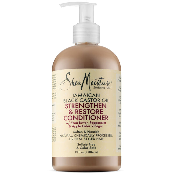 SheaMoisture Jamaican Black Castor Oil Grow & Restore Rinse Out Conditioner (13Oz)