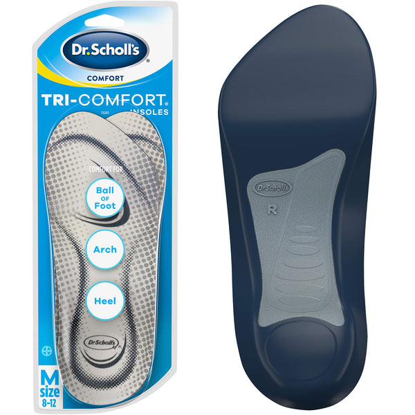 Dr. Scholl's Tri-Comfort Insoles For Men, 1 Pair, Size 8-12