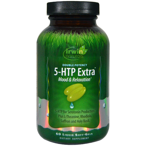 Irwin Naturals 5-HTP Extra, 60 SoftGels Each (Pack of 4)