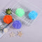 Bath Sponges, Small Size Colorful Shower Sponges Exfoliating Mesh Pouf Bath Ball Body Scrubber for Kids Pack of 8