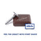 Gillette Heritage Double Edge Shaving Razor for Men Kit - 3pc Handle + 5 Safety Razor Blades + Storage Case