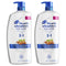 Head and Shoulders Shampoo and Conditioner 2 in 1, Anti Dandruff Treatment, Dry Scalp Care, 32.1 fl oz, Twin Pack