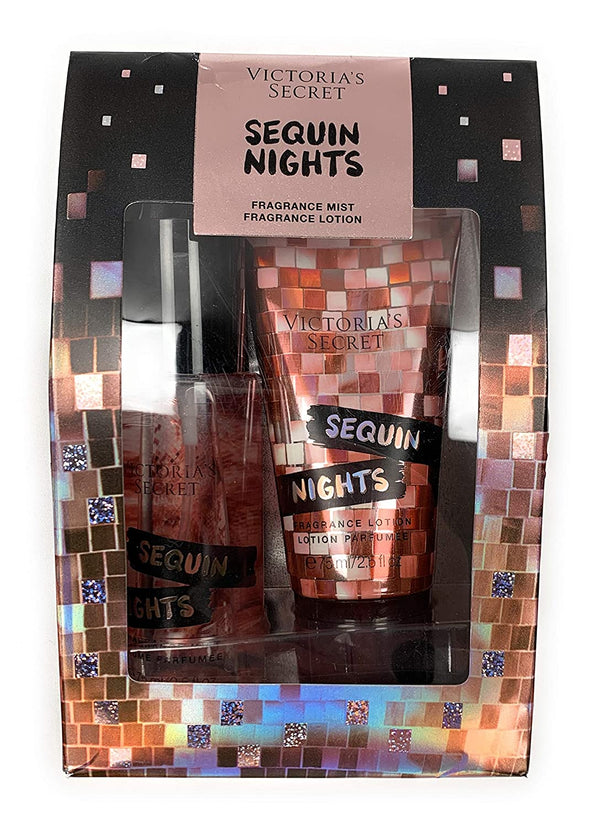 Victoria's Secret Sequin Nights 2-Piece Travel Mist and Lotion Set