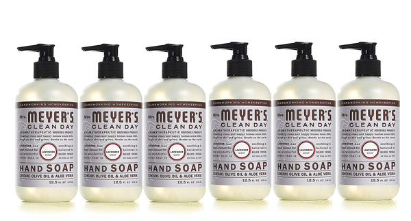Mrs. Meyer's Liquid Hand Soap Lavender, 12.5 OZ (Pack of 6)