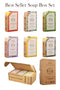 Crate 61 Best Seller Soap 6-Pack Box Set, 100% Vegan Cold Process Bar Soap, scented with premium essential oils and natural flavors, for men and women, face and body.