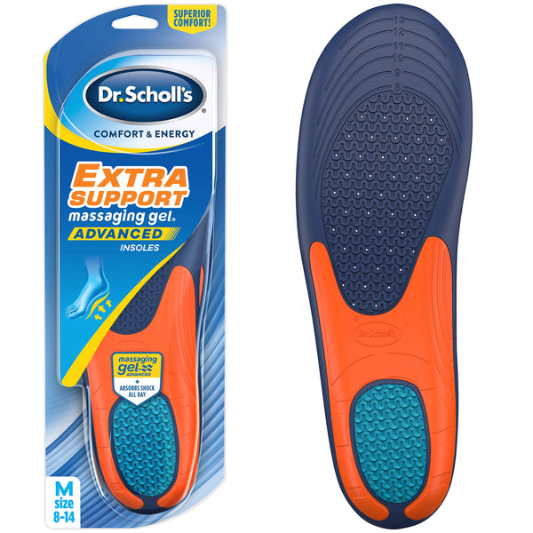 Dr. Scholl's Comfort & Energy Extra Support Insoles For Men, 1 Pair, Size 8-14