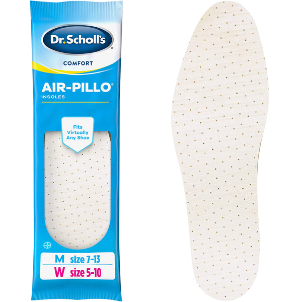 Dr. SchollS Comfort Air-Pillo Insoles, 1 Pair, Men Size 7-13, Women Size 5-10