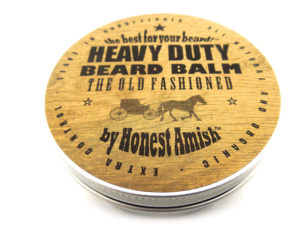 Honest Amish Heavy Duty Beard Balm -New Large 4 Ounce Twist Tin