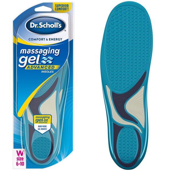 Dr. Scholl's Comfort And Energy Massaging Gel Insoles For Women - 1 Pair (Size 6-10)