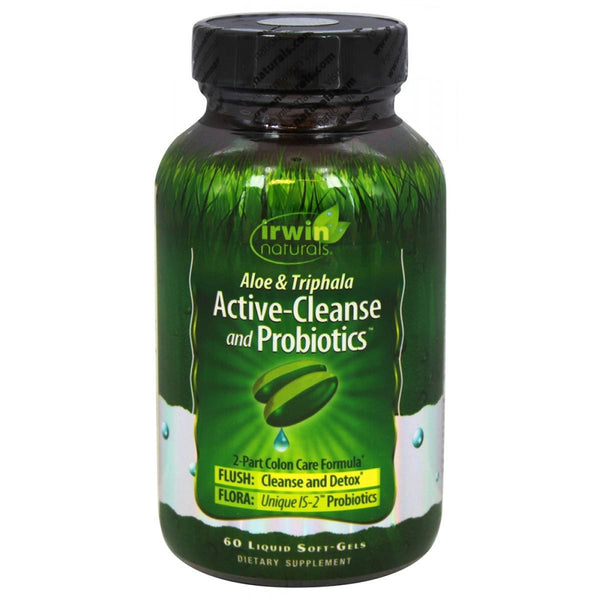 Irwin Naturals Active-Cleanse and Probiotics 60 Liquid Soft Gels