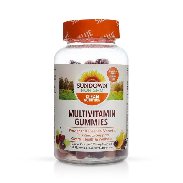 Sundown Naturals Multivitamin Adult Gummy, Orange, Cherry & Grape 120 ea