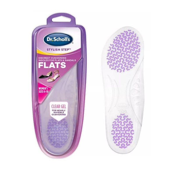 Dr. Scholl's Stylish Step Clear Cushioning Insoles for Flats, Size 6-10 1 ea
