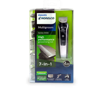 Philips Norelco Multigroom 5100 Grooming Kit - 18 Length Settings QG3364/49