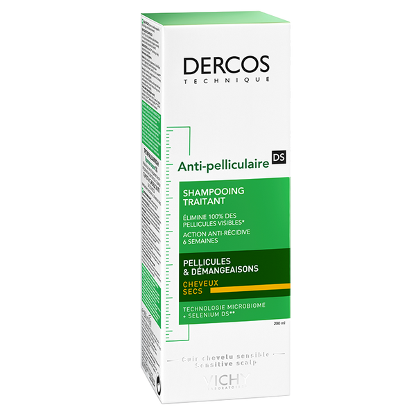 Vichy Dercos Anti-Dandruff Treatment Shampoo for Dry Hair, 200ml